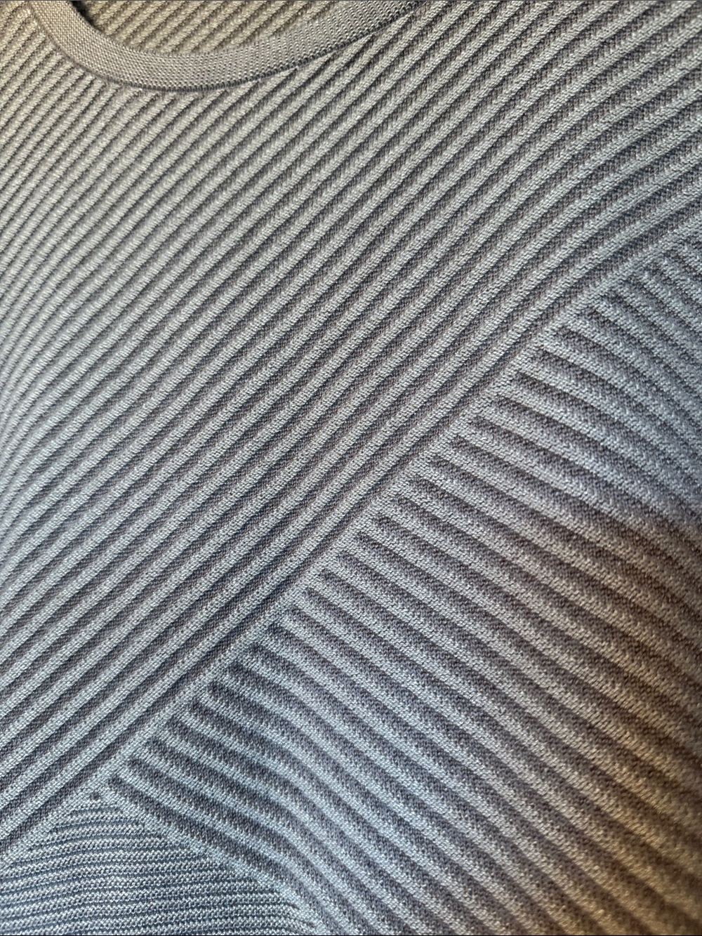 Chico's Gray Ribbed Tunic Top - Picture 5 of 5